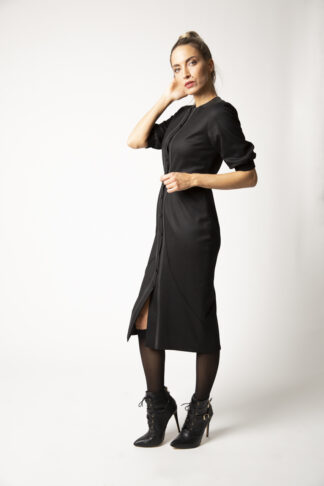 Buttoned Wool Dress: Maisonnoee Berlin